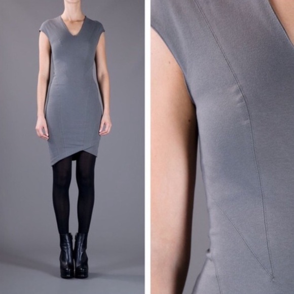 Helmut Lang Dresses & Skirts - Helmut Lang Gray Bodycon Dress